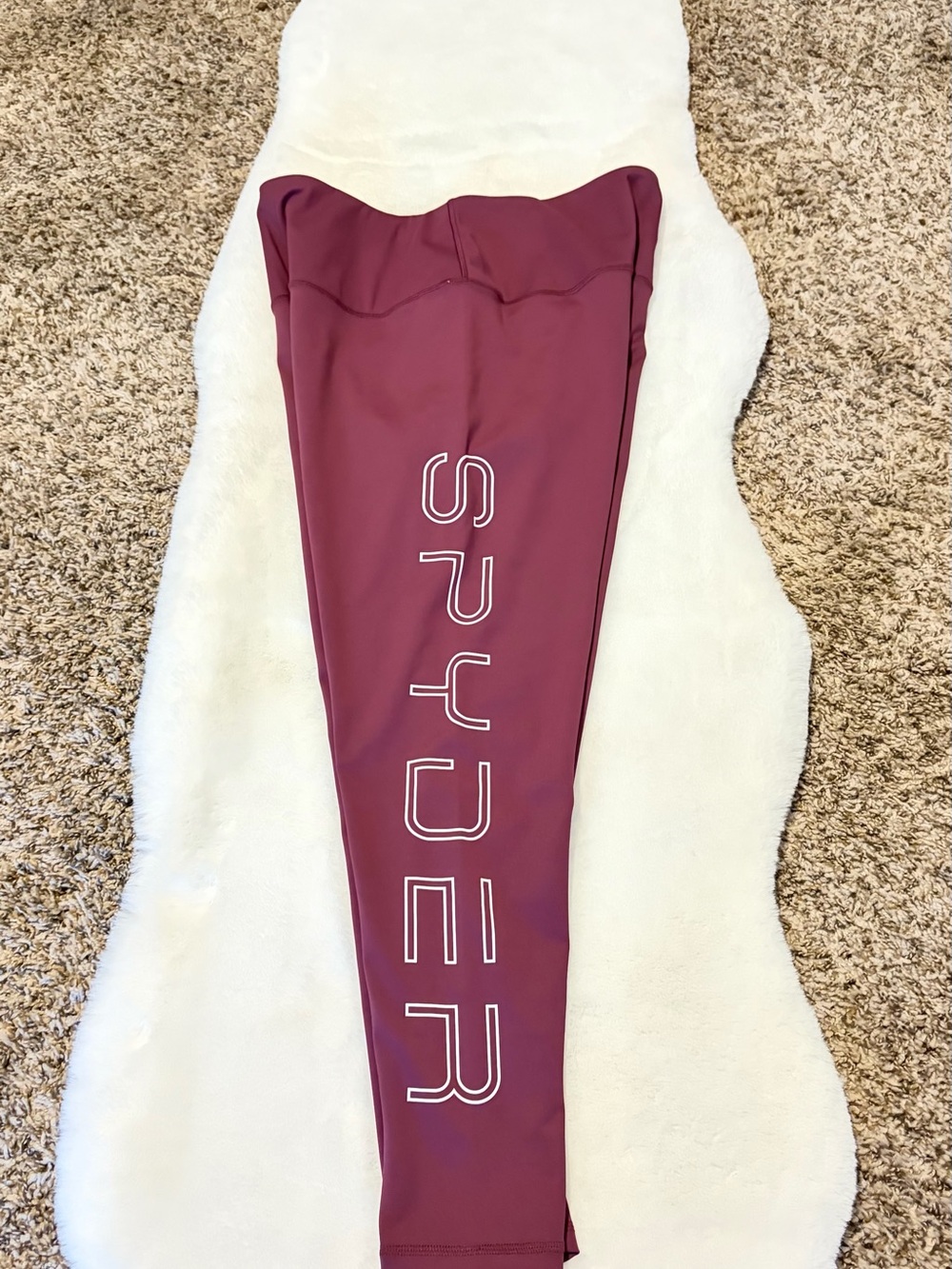 Spyder Maroon Active Logo Top